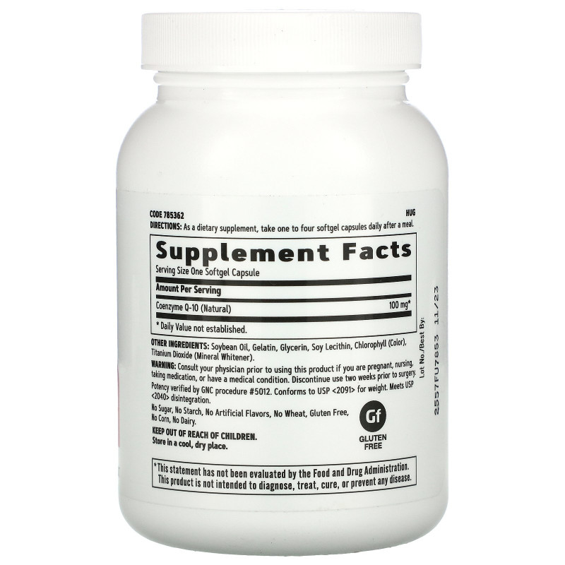 GNC, CoQ-10, 100 mg, 120 Softgels