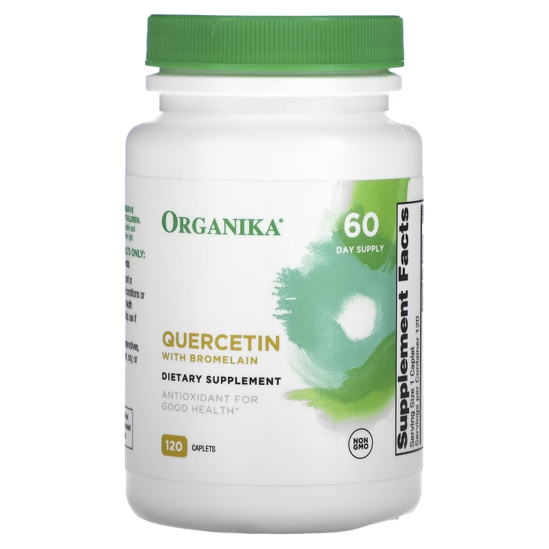 Organika, Quercetin with Bromelain, 120 Caplets