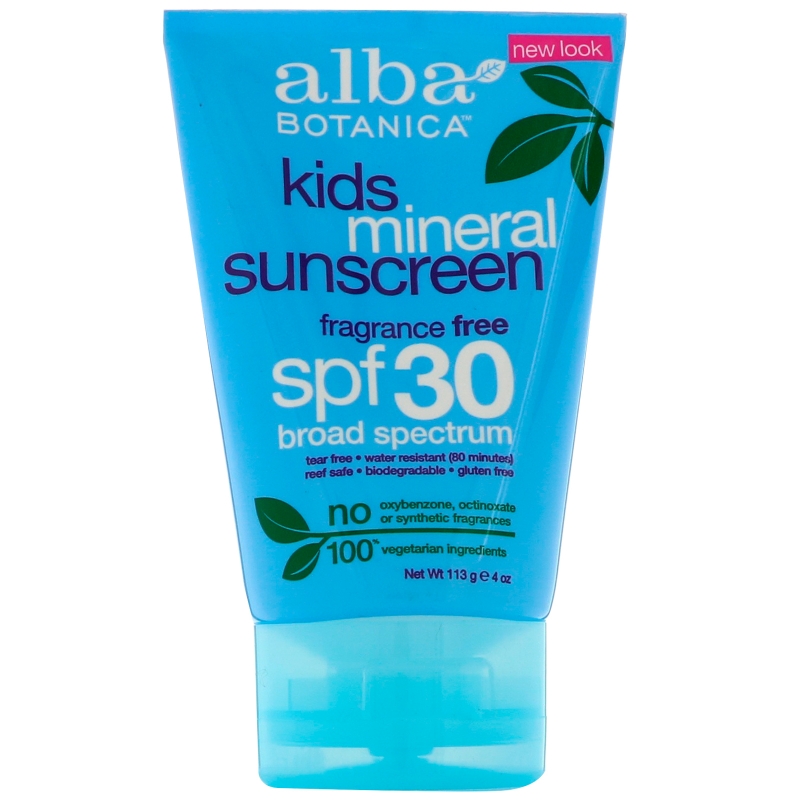 Alba Botanica Very Emollient Sunscreen Kids SPF 30 4 oz (113 g)
