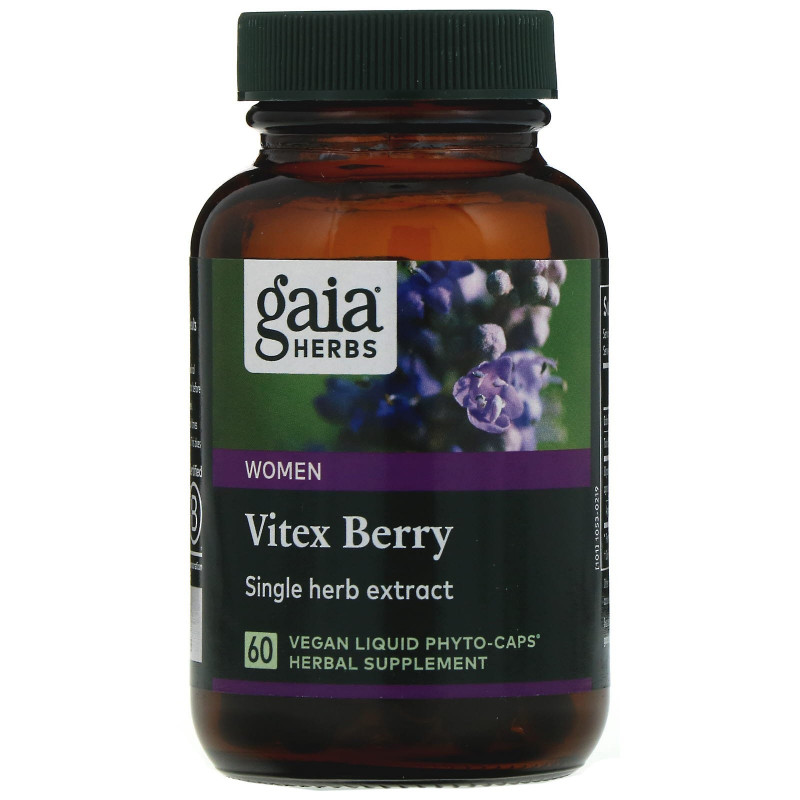 Gaia Herbs Ягоды витекса 60 вегетарианских жидких фито-капсул