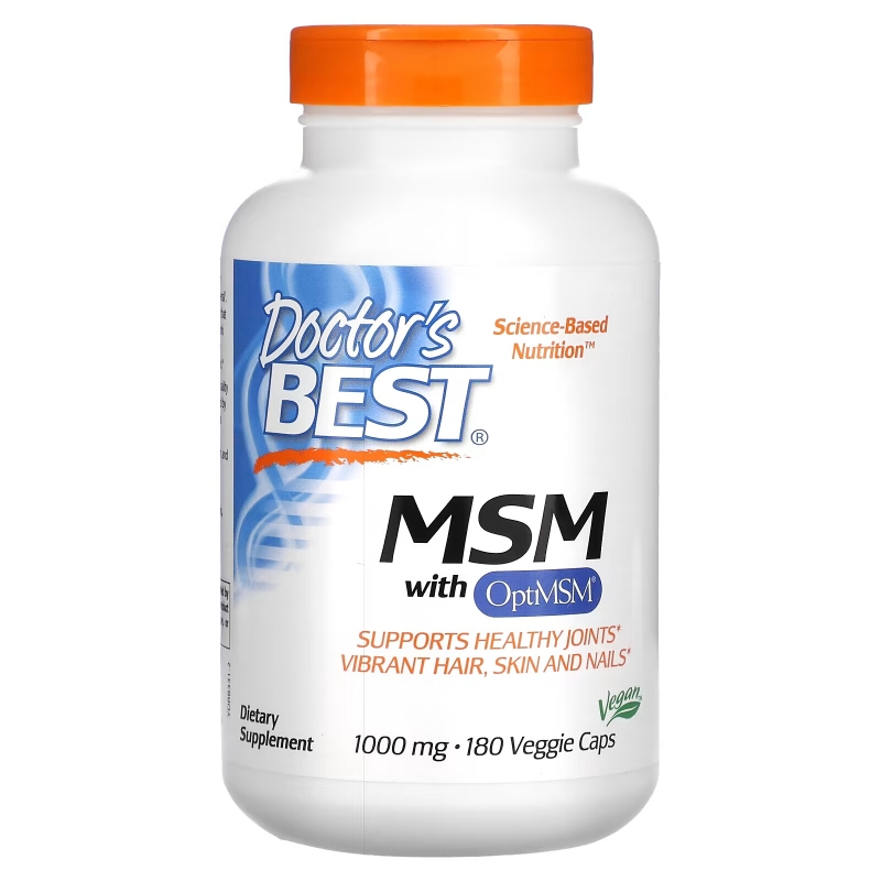 Doctor's Best Best MSM 1000 мг 180 растительных капсул