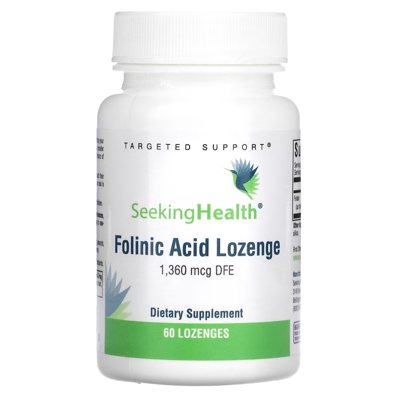 Seeking Health, Folinic Acid Lozenge, 1,360 mcg DFE, 60 Lozenges